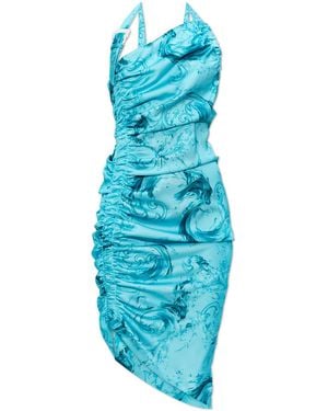 Versace Jeans Couture Off-Shoulder Dress - Blue