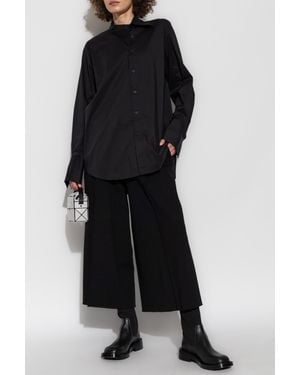 Issey Miyake Shirt With Asymmetric Collar - Black