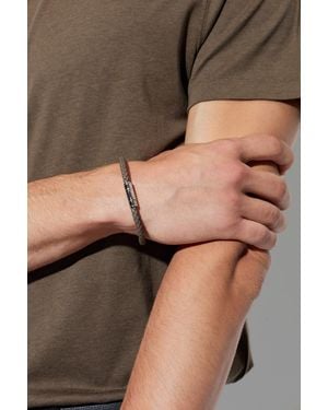 Tom Ford Leather Bracelet - Black