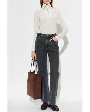 Jil Sander Top With Turtleneck - White
