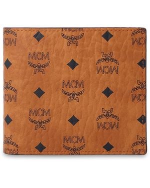 MCM Wallet With Logo - Brown