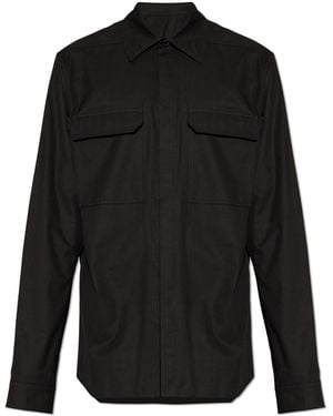 Rick Owens Shirt With Pockets - Black