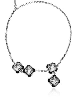 Givenchy Necklace With Shimmering Crystals - Blue
