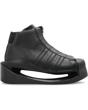 Y-3 Sports Shoes Gendo Pro Model' On A Wedge Heel - Black
