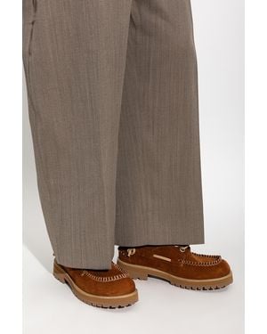 Moschino Leather Shoes - Brown