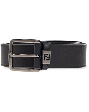 Fendi Leather Belt - Black