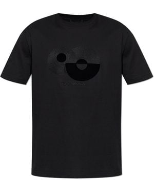 Emporio Armani T-Shirt With Logo - Black