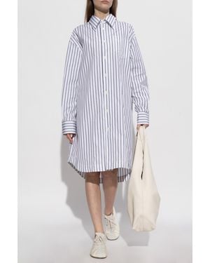 Ami Paris Shirt Dress - White