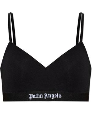 Palm Angels Logo Bra - Black