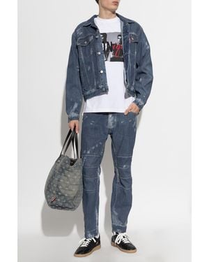 DSquared² Denim Pants With 'Vintage' Effect - Blue