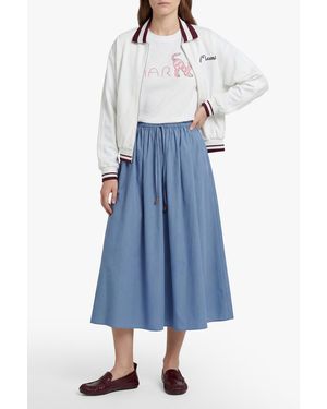 Marni T-Shirt With Embossed Logo - Blue