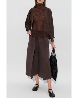 Issey Miyake Pleated Pants - Brown