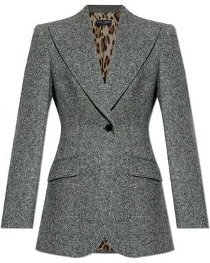 Dolce & Gabbana Dolce & Gabbana Wool Blazer - Grey