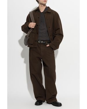 Lemaire Cotton Jacket With Pockets - Black