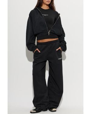 Alexander Wang Top With Embossed Logo - Black