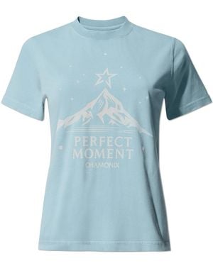 Perfect Moment T-Shirt With Vintage Effect - Blue