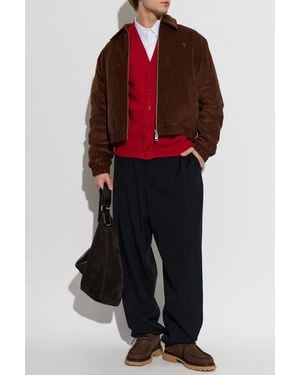 Ami Paris Corduroy Jacket - Red
