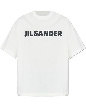 Jil Sander T-Shirt With Printed Logo - White