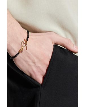 Ami Paris Beaded Bracelet - Black