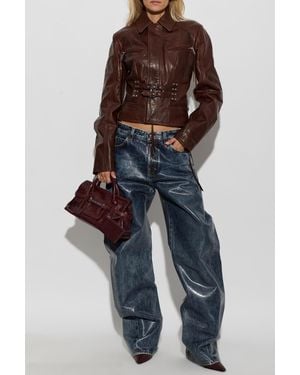 DSquared² Leather Jacket - Blue