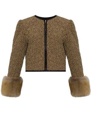 Valentino Garavani Jacket With Animal Motif - Green