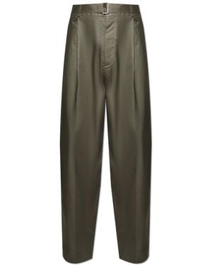 Acne Studios Trousers With Logo - Green