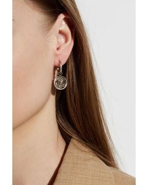 Versace Brass Earrings - Brown