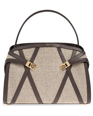 Ferragamo Handbag `hug`, - Natural