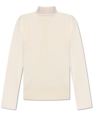 TOTEME Silk Turtleneck - White