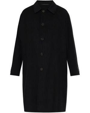 MM6 by Maison Margiela Wool Coat - Black
