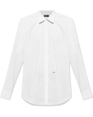 DSquared² Shirt With A Striped Pattern - White
