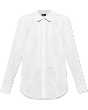 DSquared² Shirt With A Striped Pattern, - White