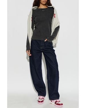 Off-White c/o Virgil Abloh Long Sleeve Top - Blue