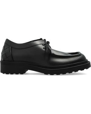 Bottega Veneta Leather Shoes 'Ben' - Black