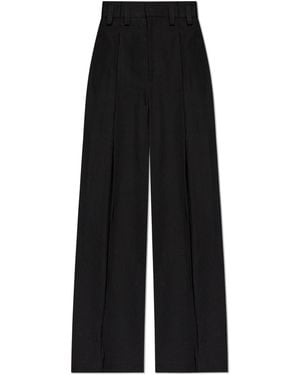 Jil Sander Pleat Front Trousers - Black