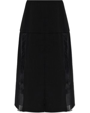 Jil Sander Skirt With A Slit - Black