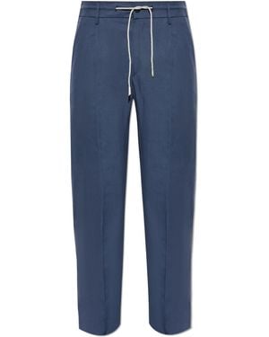 Eleventy Creased Trousers - Blue
