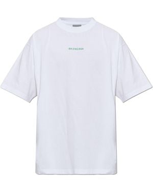 Balenciaga T-Shirt With Logo - White