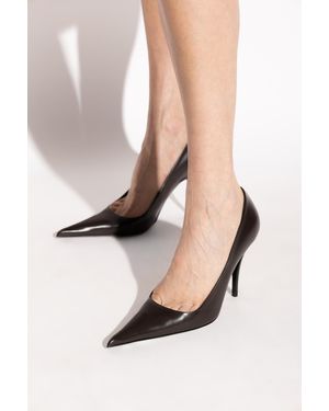 Vetements Leather High Heels - Black