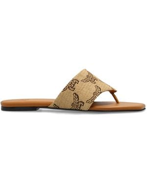 MCM Monogram Slides - Natural
