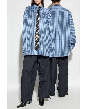Vetements Pants Finished With An Adjustable Drawstring - Blue