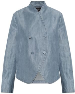 Emporio Armani Short Blazer - Blue