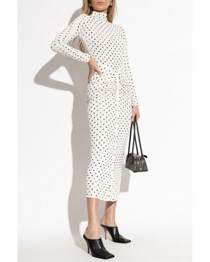Alaïa Dress With Shimmering Sequins - White