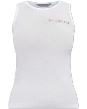 Balenciaga Top With Z Logo - White