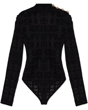 Balmain Body With Shoulder Pads - Black
