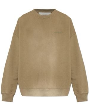 Golden Goose Sweatshirt With A Vintage Effect - Natural
