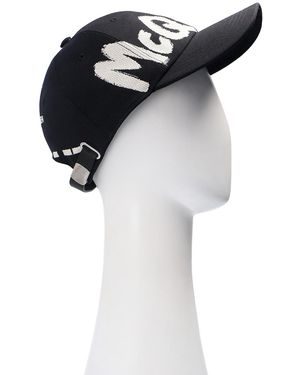 McQueen Branded Baseball Cap - Black
