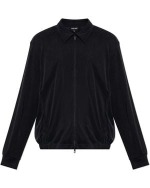 Giorgio Armani Jacket With Collar - Black