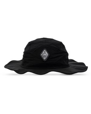 A_COLD_WALL* Mens Black Rhombus Wide-brim Nylon Bucket Hat - Multicolor