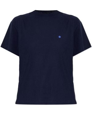 Jil Sander Cotton Oversized T-Shirt - Blue